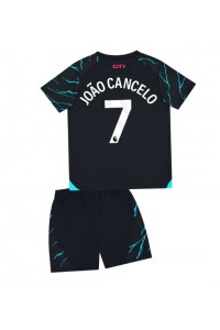 Manchester City Joao Cancelo #7 Babytruitje 3e tenue Kind 2023-24 Korte Mouw (+ Korte broeken)